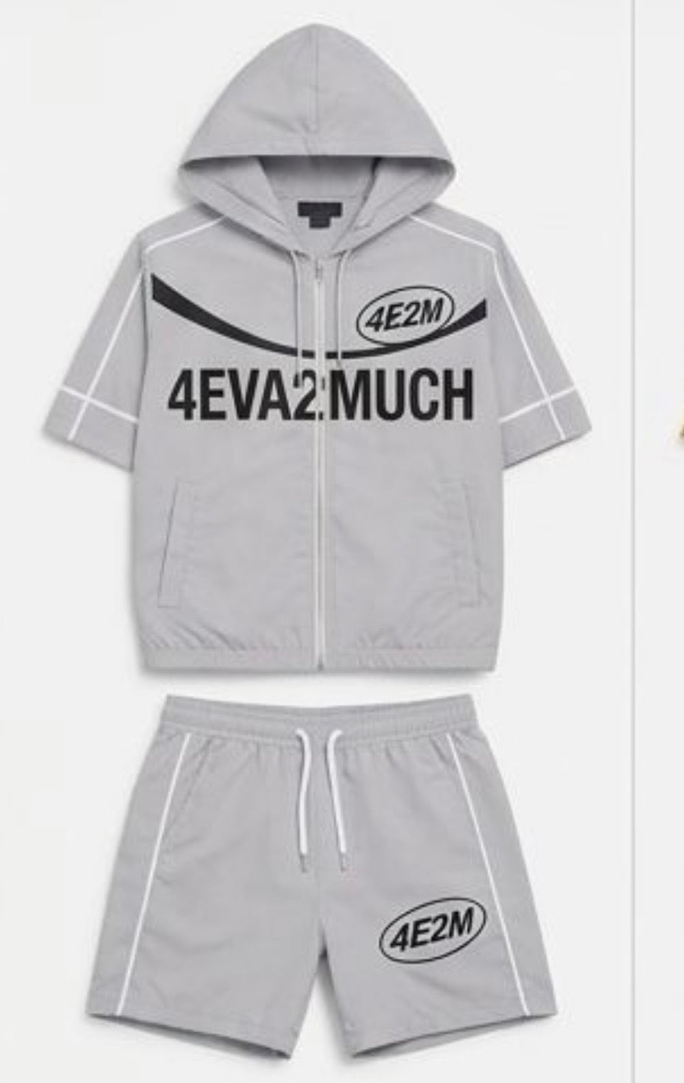 Hooded short set